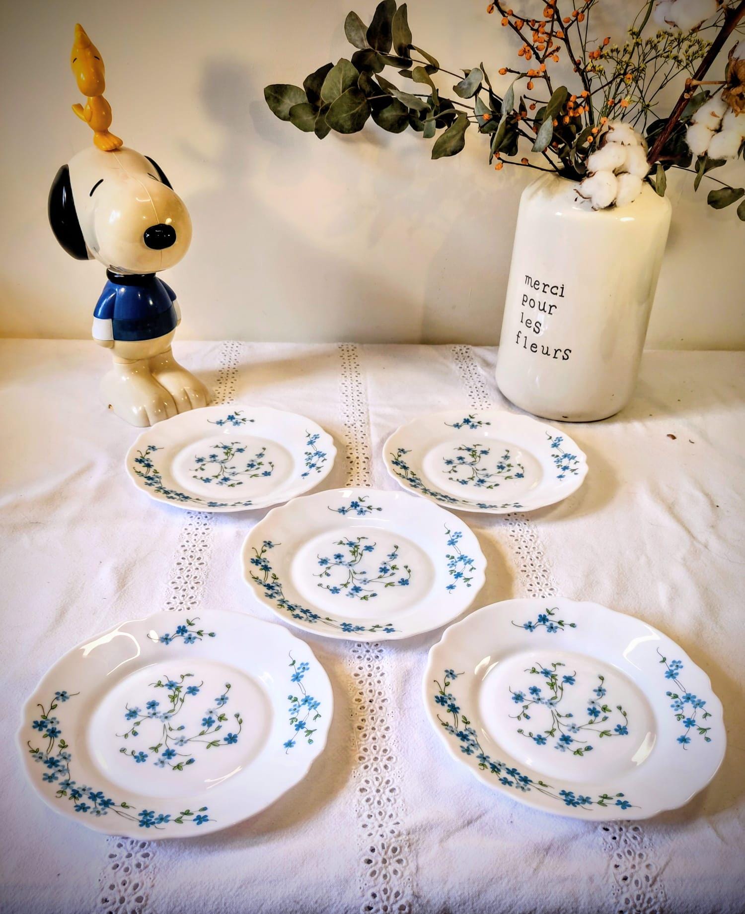 Assiette à Dessert Arcopal Vintage - Années 80/90 - Motif Fleurs Multicolores
