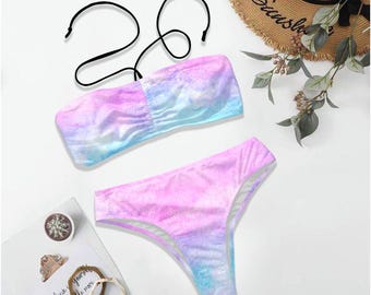 Halterbikini voor dames | Tweedelig badpak | Vakantiebikini | Trendy badkleding | Cadeau strandkleding | Meerdere ontwerpen | Cadeau voor haar