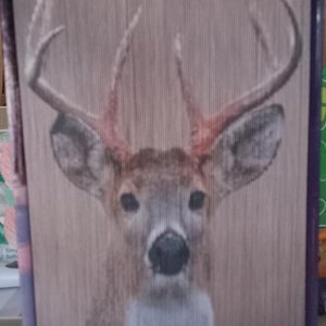 Fore Edge photo strip book PATTERN, INK SAVER, 241 pages, Approx. 9&quot;or 23cm. book folding, folded book, deer, hunter, gift, book art