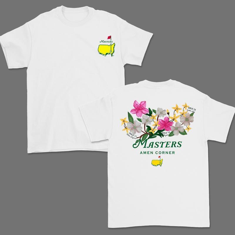 Discover Masters Amen Corner Floral T-Shirt | Golf Tournament Apparel