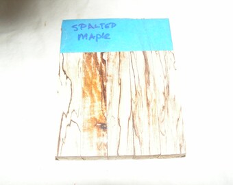 Exotic Hardwood Pen Blanks –  Spalted Maple Wood (Straight)