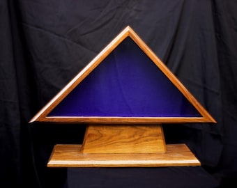 Hand crafted Walnut memorial flag case