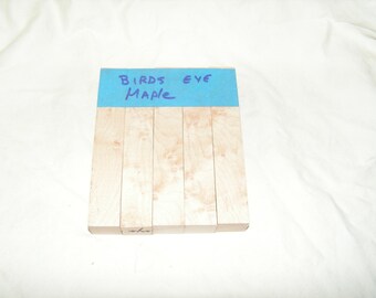Exotic Hardwood Pen Blanks –  Birds Eye Maple Wood