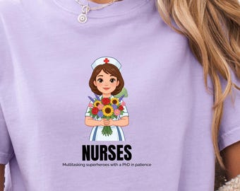 Nurse Superheroes T-shirt | Nurse Heroes Graphic Tee, Medical Staff Tribute
