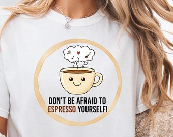 Espresso Café Life T-shirt | Coffee Lover Shirt, Barista Tee