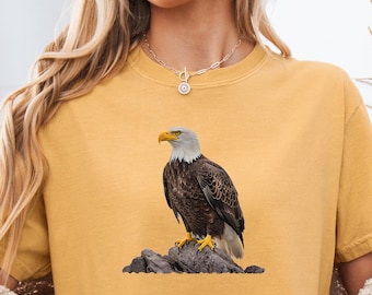 White Eagle Head Nature T-shirt | Wildlife Illustration