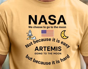 Artemis Mission T-shirt | NASA Space Program Lunar Crew Tee