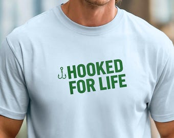 Hooked for Life Angler T-shirt | Fishing Tee, Angler Shirt