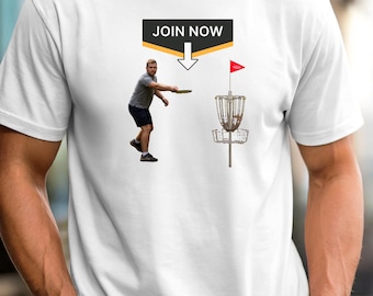 Disc Golf T-Shirt, Garment-Dyed Heavyweight Tee, Relaxed Fit, US Cotton