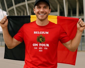Belgian Soccer World Cup T-shirt | Belgium Flag Football Tee