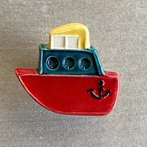 Handmade to order ceramic boat furniture knob/pull
