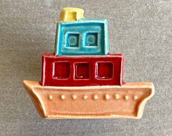 Handgemacht auf Bestellung Keramik Boot Möbelknopf/Pull
