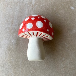 XL mushroom, toadstool furniture knobs and drawer handles