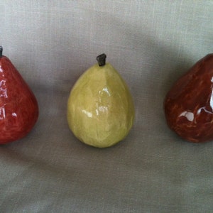 Decorative ceramic pear