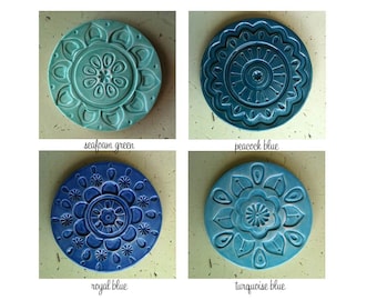handmade ceramic coaster set