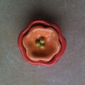 Handmade floral furniture knob, cabinet hardware, drawer pull