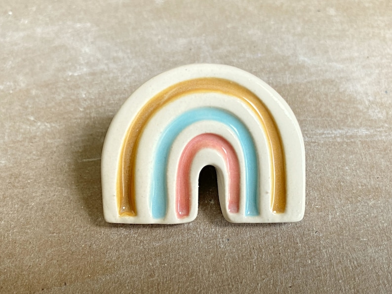 Handmade rainbow furniture knob image 6