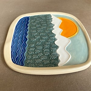 Handmade ceramic spoon rest image 6