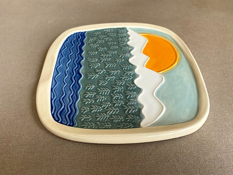 Handmade ceramic spoon rest image 6