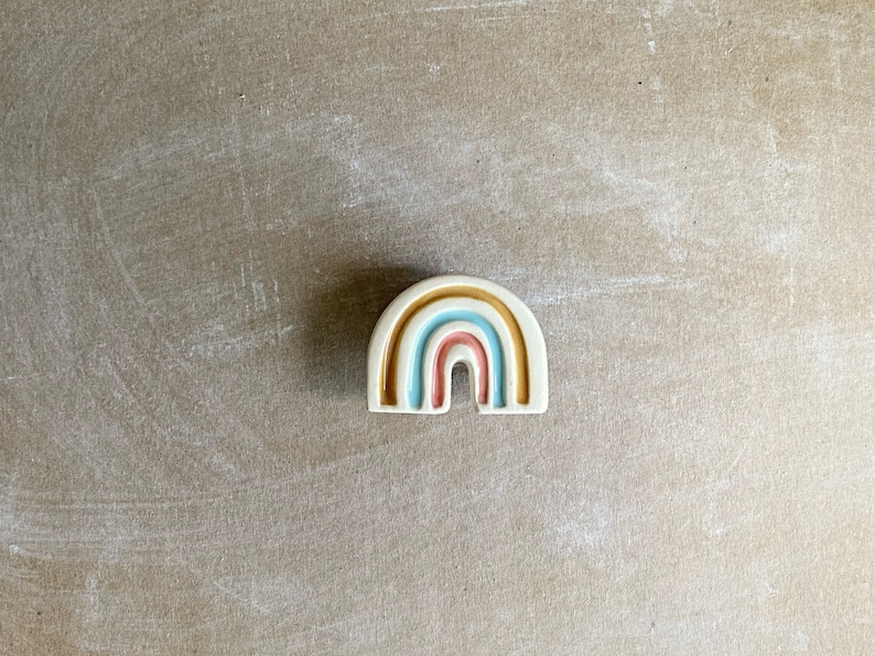 Handmade rainbow furniture knob image 5