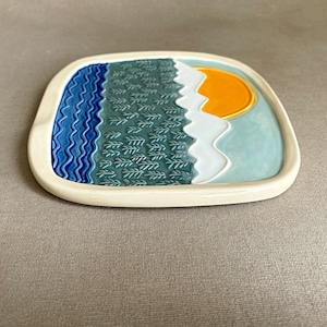 Handmade ceramic spoon rest image 8