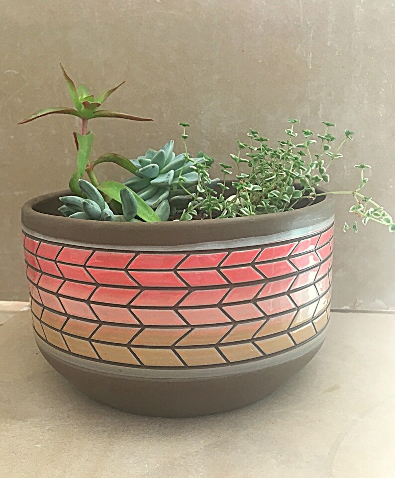 Handmade to order ceramic planter image 1