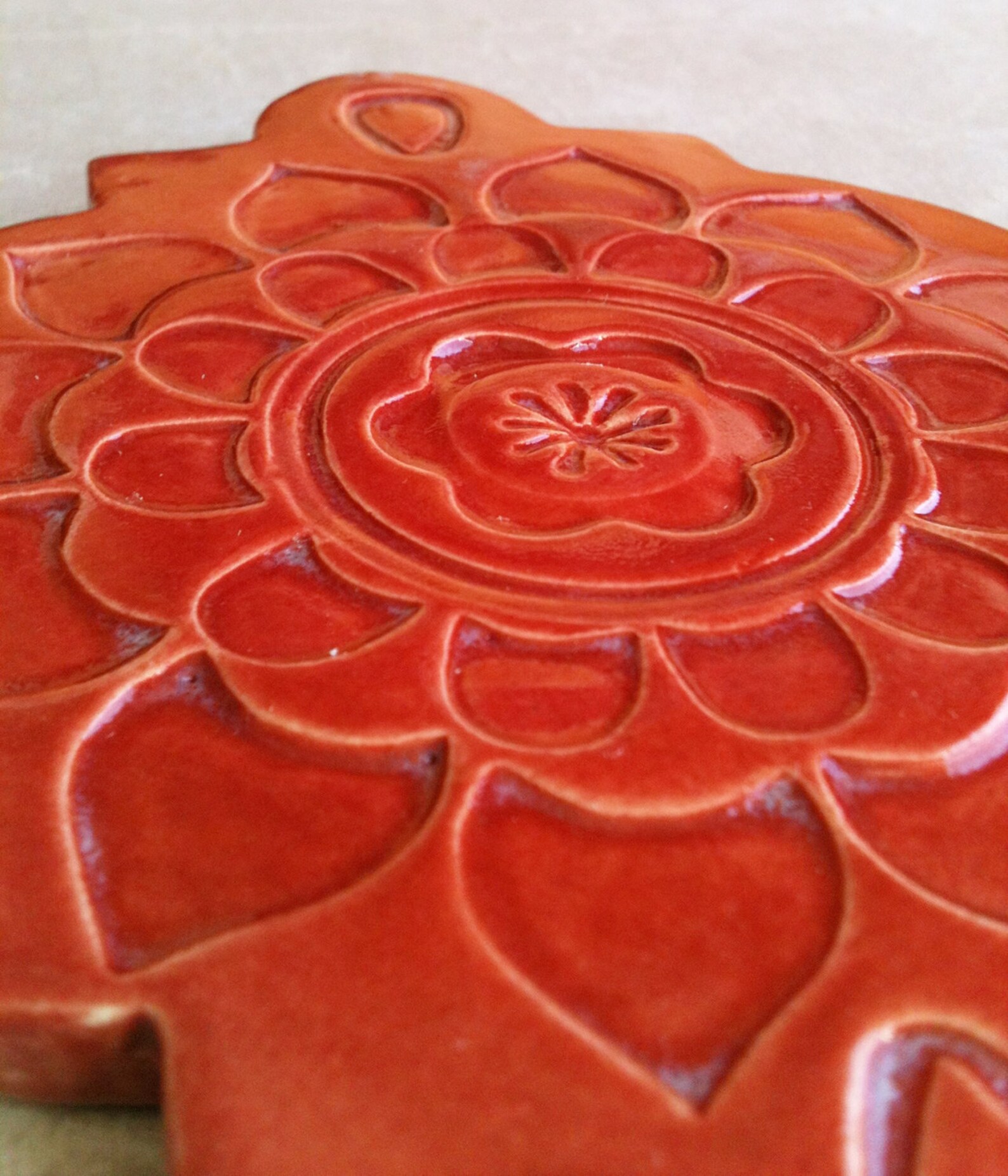 Ceramic Trivet Art Tile Wall Hanging Etsy