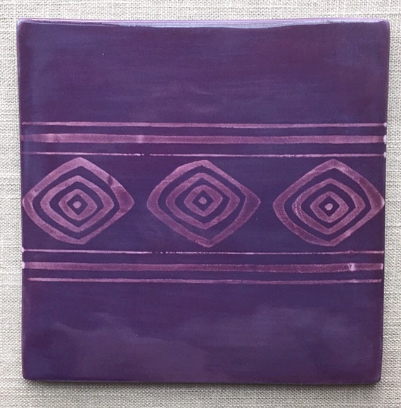 Ceramic trivet, hot pad, art tile