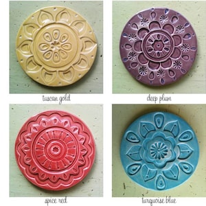 handmade ceramic coaster set