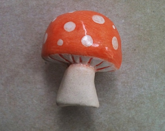 Mushroom, toadstool furniture knobs and drawer handles