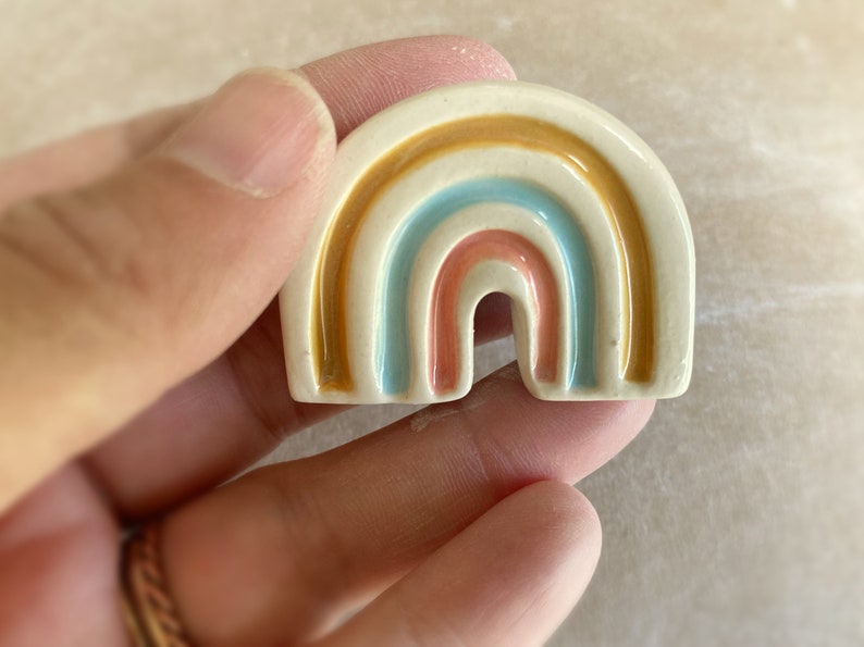 Handmade rainbow furniture knob image 4