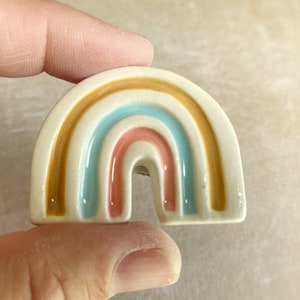Handmade rainbow furniture knob image 1