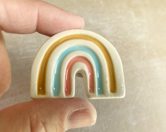 Handmade rainbow furniture knob