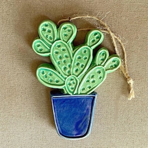 Handmade ceramic plant ornament