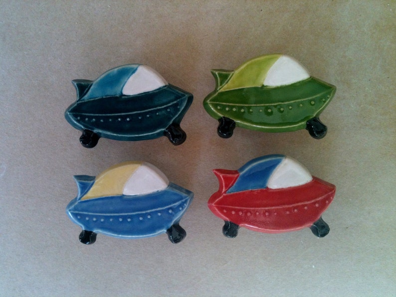 Spaceship furniture knobs, drawer pulls, cabinet hardware image 3