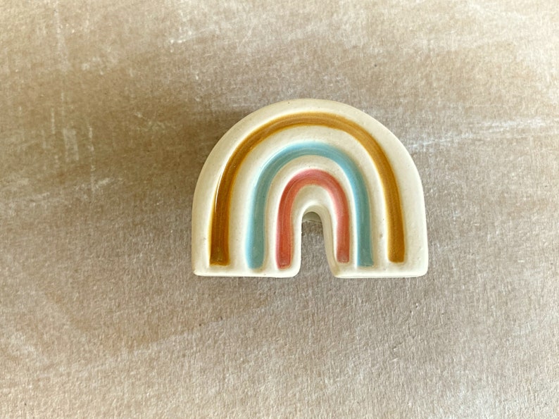 Handmade rainbow furniture knob image 2