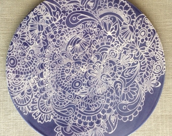 Ręcznie wykonana ceramiczna podstawka/płyta grzewcza