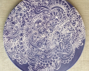 Handmade ceramic trivet/hot plate