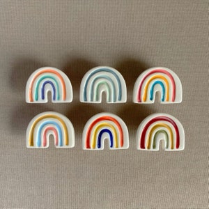 Handmade rainbow furniture knob image 3