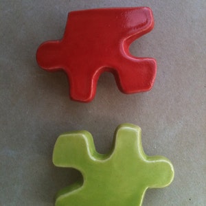 Puzzle piece furniture knobs, drawer pulls, cabinet hardware