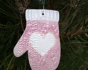 Mitten Christmas ornament, holiday decoration