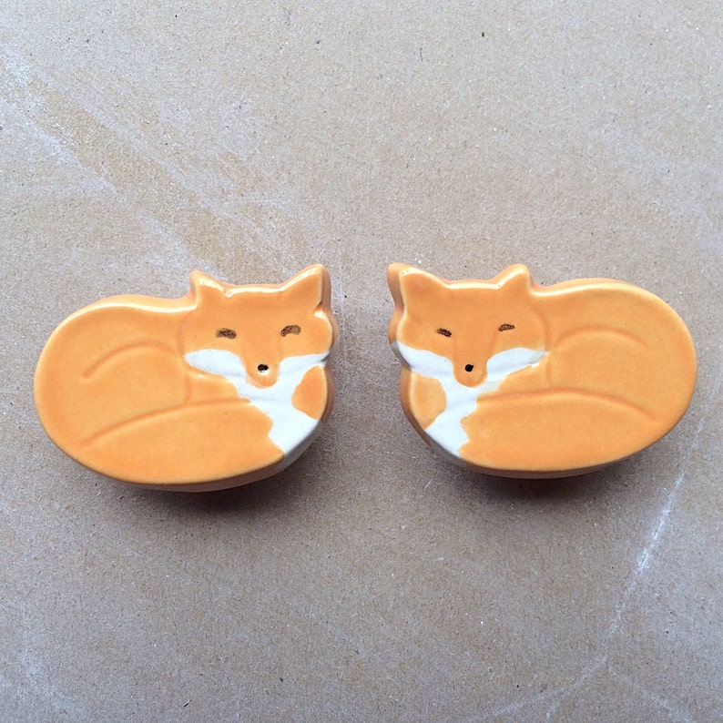 Fox woodland animal furniture knobs image 1