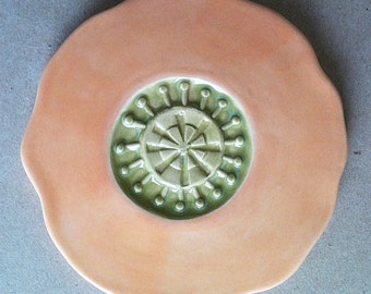 poppy, handmade ceramic coaster set