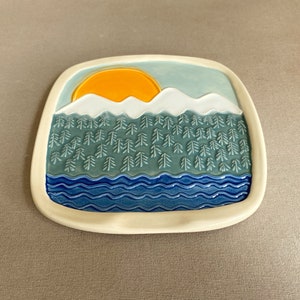 Handmade ceramic spoon rest image 5