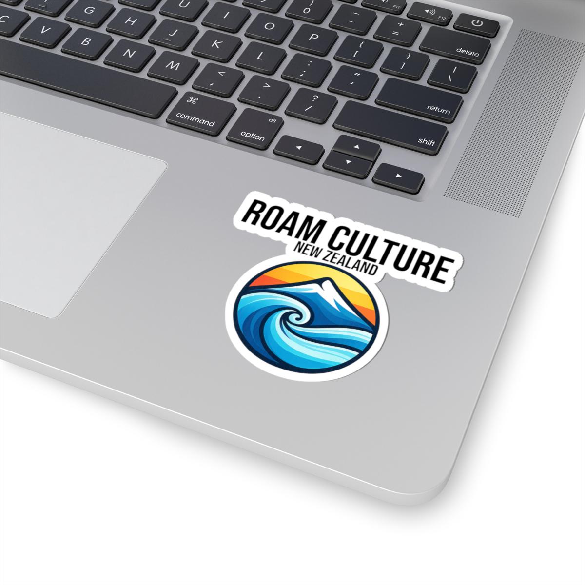 Roam Culture New Zealand Wave Logo Sticker | Kiss-cut Vinyl Travel ...