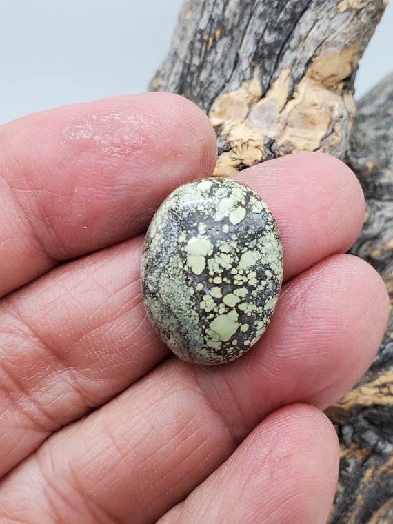 Natural Peacock Turquoise Cabochon