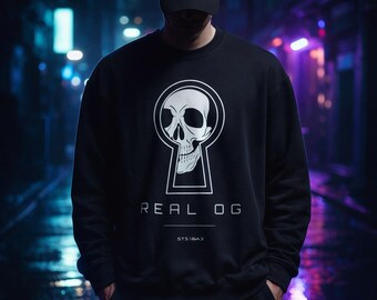 Sudadera con calavera original | Ropa urbana Cypherpunk | Sudadera Bitcoin | Ropa técnica minimalista | Sudadera Satoshi | Ropa BTC