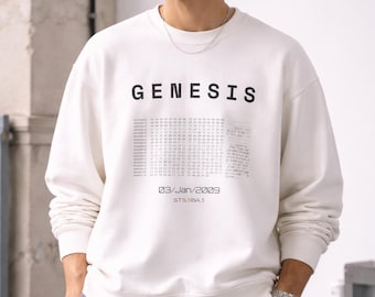 Sudadera Bitcoin Genesis | Ropa urbana de criptomonedas BTC | Bloque Génesis de Satoshi | Sudadera Techwear | STS3BA3