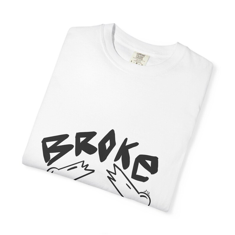 Broke Bones T-Shirt | Graphic Streetwear Tee | Edgy Skeleton Shirt | Minimal Urban BTC | Unisex Heavy Cotton Shirt image 4
