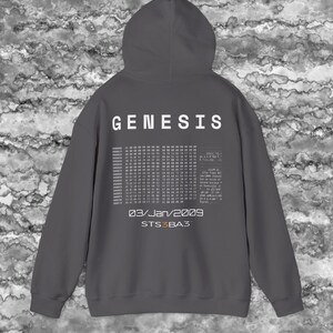 Bitcoin Genesis Hoodie Black | Crypto Streetwear Hoodie | Bitcoin Hoodie | Satoshi Nakamoto | Web3 Clothing | STS3BA3 | Bitcoin Apparel image 10